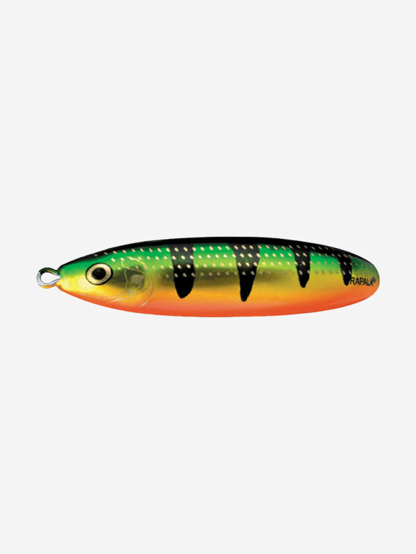 Блесна для рыбалки колеблющаяся RAPALA Minnow Spoon, 6см, 10гр /FLP (незацепляйка), Зеленый