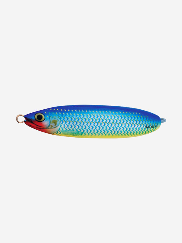 Блесна для рыбалки колеблющаяся RAPALA Minnow Spoon, 6см, 10гр /BSH (незацепляйка), Синий