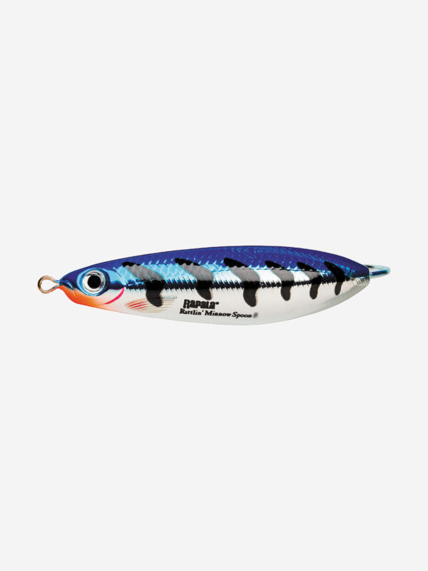 Блесна для рыбалки колеблющаяся RAPALA Minnow Spoon, 6см, 10гр /MBT (незацепляйка), Синий