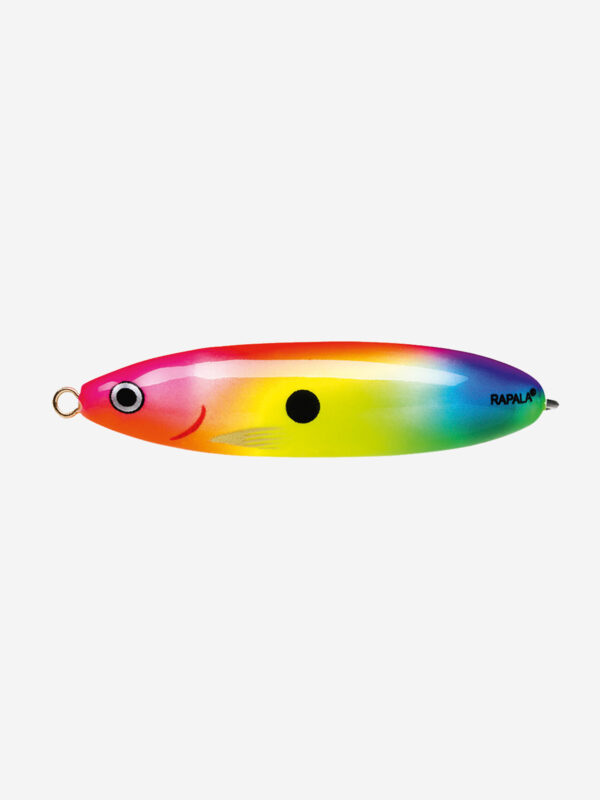 Блесна для рыбалки колеблющаяся RAPALA Minnow Spoon, 7см, 15гр /ELJ (незацепляйка), Мультицвет