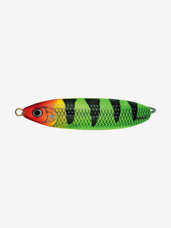 Блесна для рыбалки колеблющаяся RAPALA Minnow Spoon, 7см, 15гр /CLT (незацепляйка), Зеленый