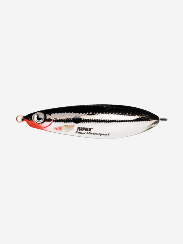 Блесна для рыбалки колеблющаяся RAPALA Minnow Spoon, 7см, 15гр /SH (незацепляйка), Черный