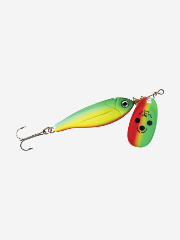 Блесна для рыбалки вращающаяся BLUE FOX Minnow Super Vibrax 1 /GYR, Зеленый