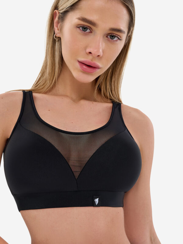 Спортивный топ бра Bona Fide Gemini Top "Black", Черный