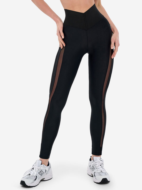 Лосины женские Bona Fide Stripcut Leggings "Black", Черный