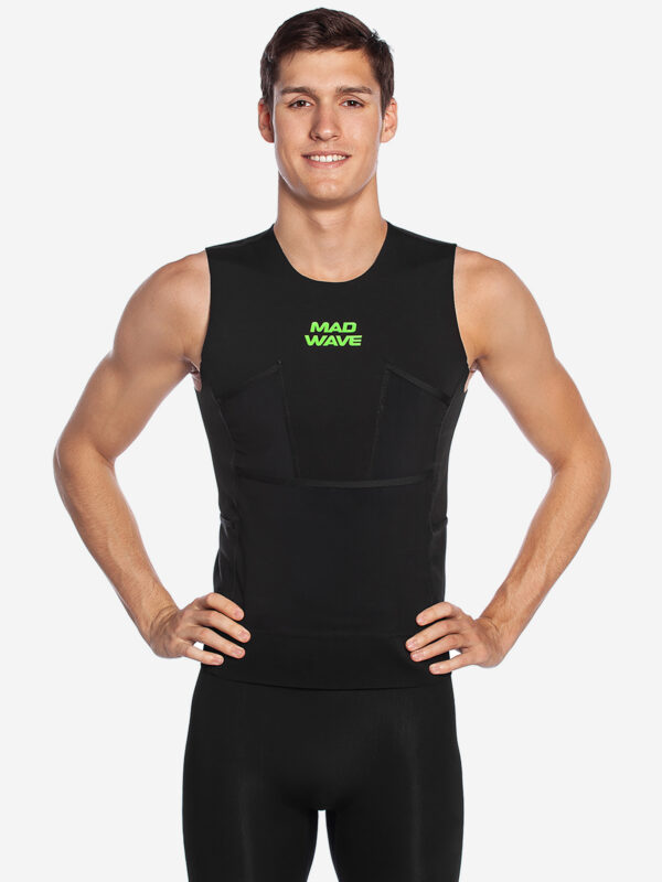 Неопреновый мужской жилет Mad Wave NEO onSkin SWMRN tank man, Черный