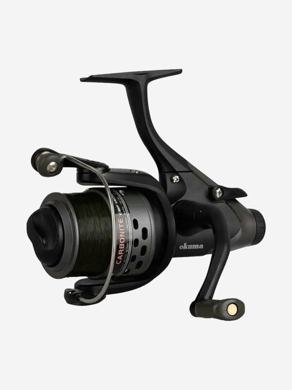 Катушка для рыбалки Okuma Carbonite XP Baitfeeder 140a + дополнительная шпуля, Черный