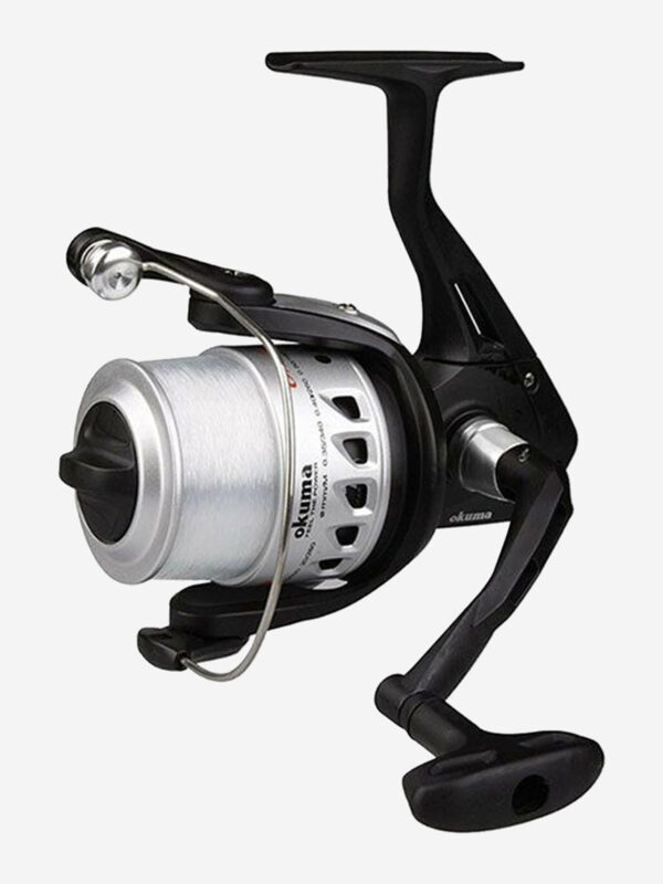 Катушка для рыбалки Okuma Electron 165 Front Drag + дополнительная шпуля + леска, Черный