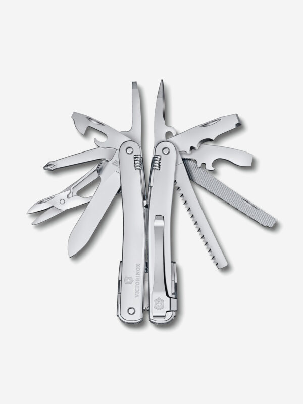 Мультиинструмент складной Victorinox SwissTool Spirit MX Clip, 105 мм, 24 функций, Серебряный