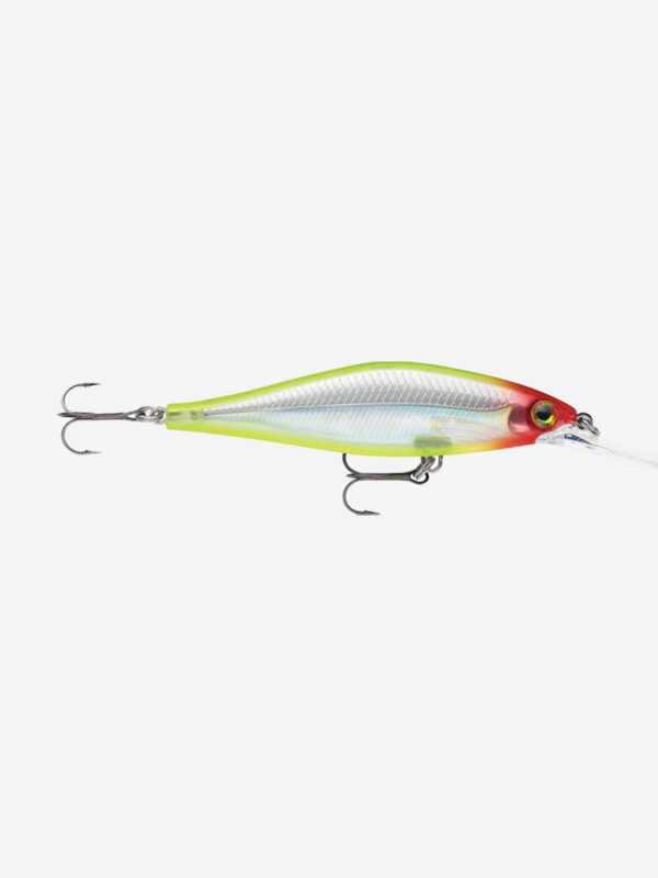 Воблер для рыбалки RAPALA Shadow Rap Shad 09, 9см, 12гр, цвет CLN, медленно всплывающий, Зеленый