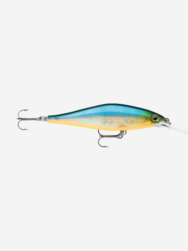 Воблер для рыбалки RAPALA Shadow Rap Shad 09, 9см, 12гр, цвет BGH, медленно всплывающий, Голубой