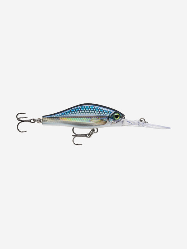 Воблер для рыбалки RAPALA Shadow Rap Jack Deep 05, 5см, 6гр, цвет BLL, медленно всплывающий, Серебряный