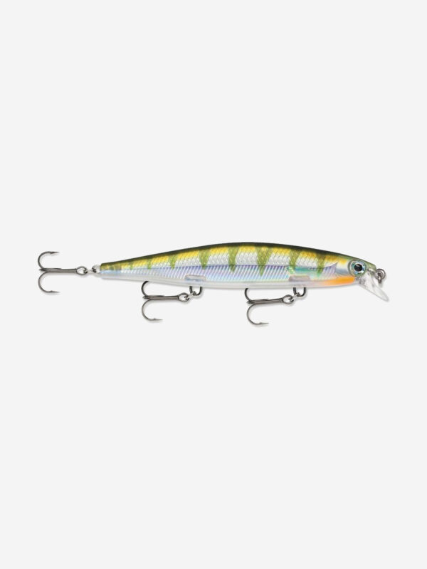 Воблер для рыбалки RAPALA Shadow Rap 11, 11см, 13гр, цвет YP, медленно тонущий, Зеленый