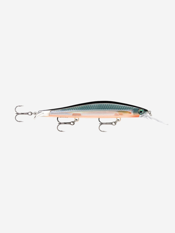 Воблер для рыбалки RAPALA RipStop Deep 12, 12см, 15гр, цвет HLW, нейтральный, Серый