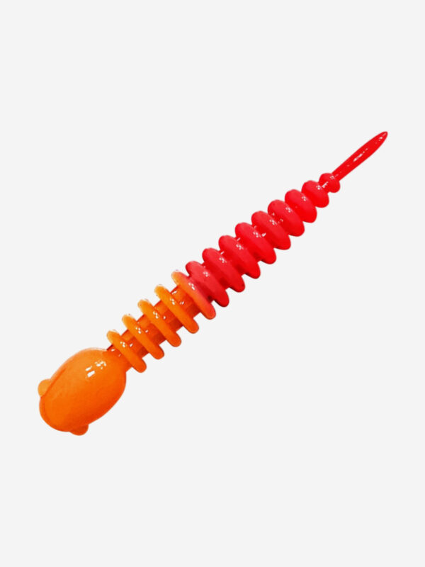 Силикон TROUT LURE (SANSAN) в банке, GOLOVASTIK 50, СЫР, COL. 23 (Orange-Red), (12шт), Мультицвет