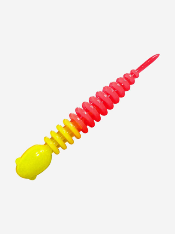 Силикон TROUT LURE (SANSAN) в банке, GOLOVASTIK 50, СЫР, COL. 27 (Lemon-Red), (12шт), Мультицвет