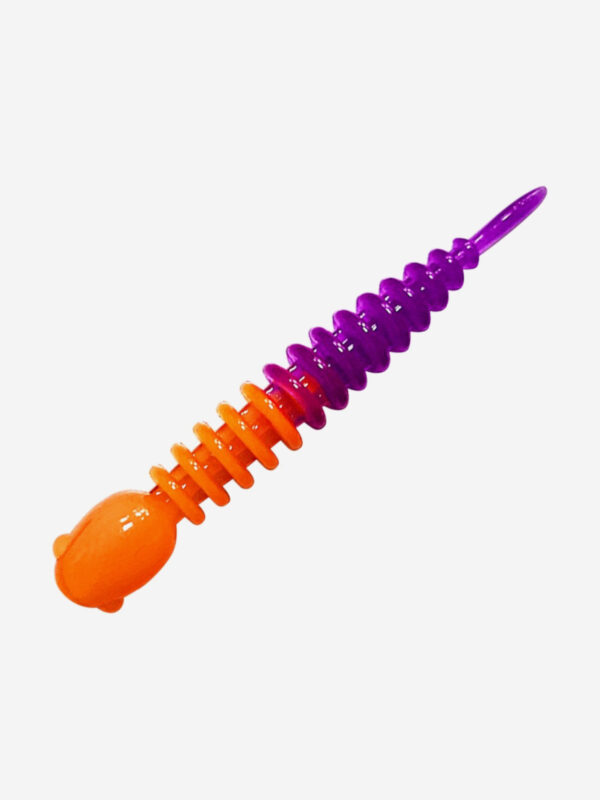 Силикон TROUT LURE (SANSAN) в банке, GOLOVASTIK 50, СЫР, COL. 25 (Orange-Purple), (12шт), Мультицвет