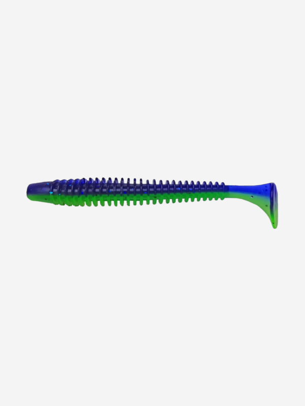 Виброхвост SANSAN VIBRO Raketa 117, Col. 24 VIOLET LIME BELLY, Мультицвет