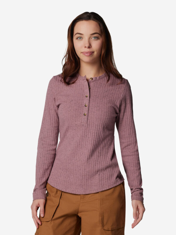 Лонгслив женский Columbia Brea Falls Henley Ls, Розовый