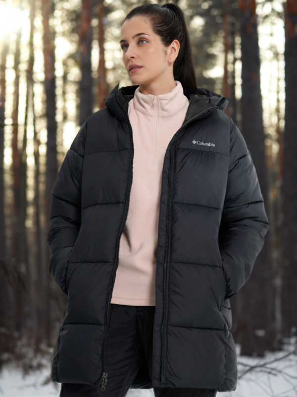 Куртка утепленная женская Columbia Puffect II Mid Hooded Jacket, Черный