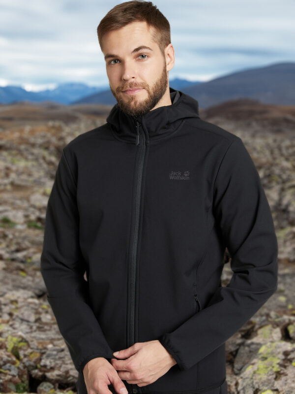 Куртка софтшелл мужская Jack Wolfskin Bornberg, Черный