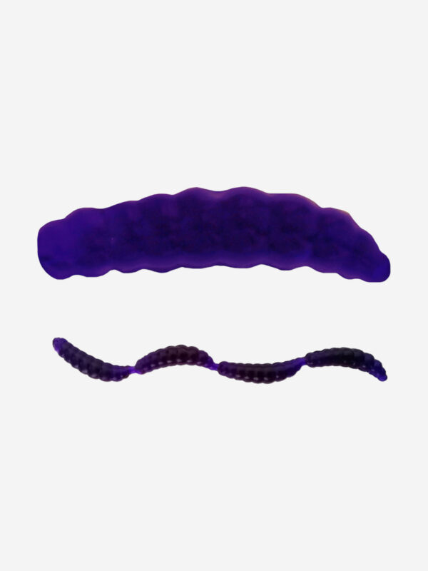 Виброхвост SANSAN WORM OPARYSH 15 (Col. 04 VIOLET), Синий