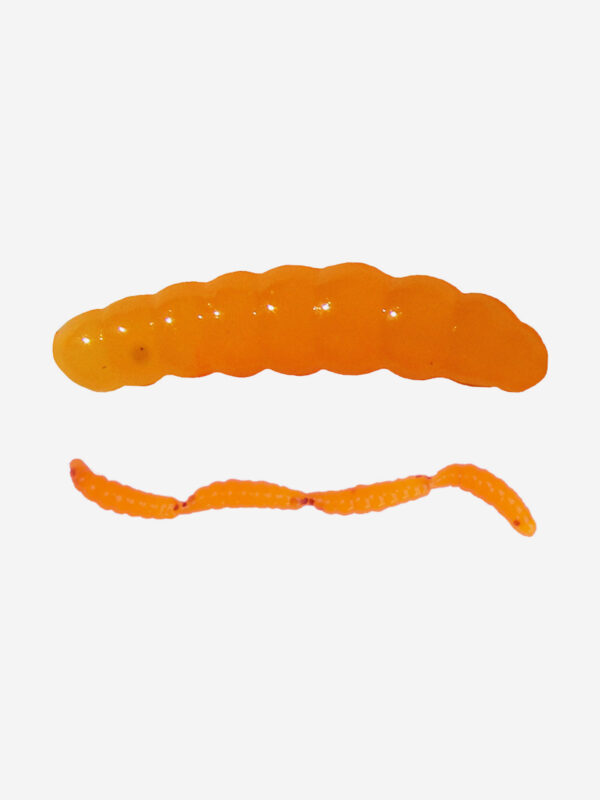 Виброхвост SANSAN WORM OPARYSH 15 (Col. 05 CARROT), Оранжевый