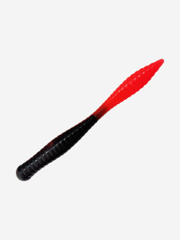 Силикон TROUT LURE (SANSAN) в банке, BEAVER 77, СЫР,COL. 19 (Black-Red), (10шт), Мультицвет