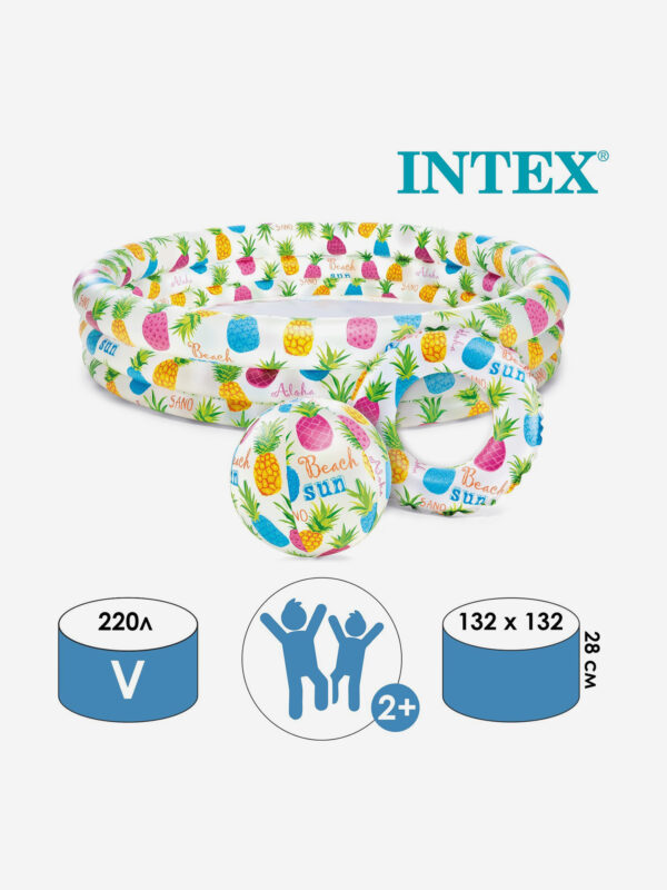Надувной бассейн для детей Intex 59469NP "l Set" 3+, Мультицвет
