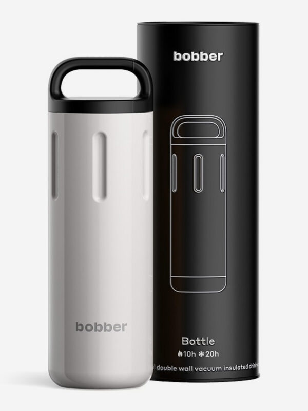 Термокружка BOBBER Bottle с ручкой 770 мл, тепло до 10 часов, серый, Серый