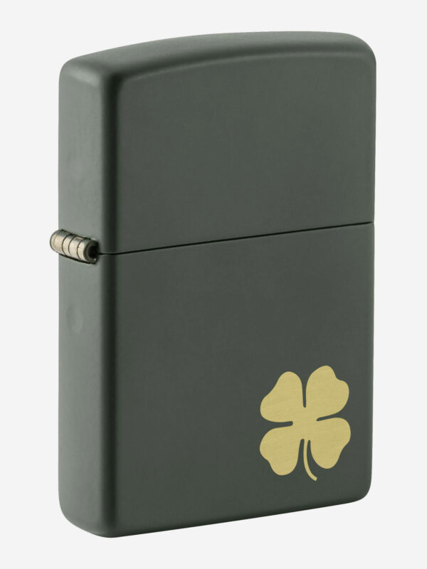 Зажигалка бензиновая ZIPPO 49796 Four Leaf Clover, Зеленый