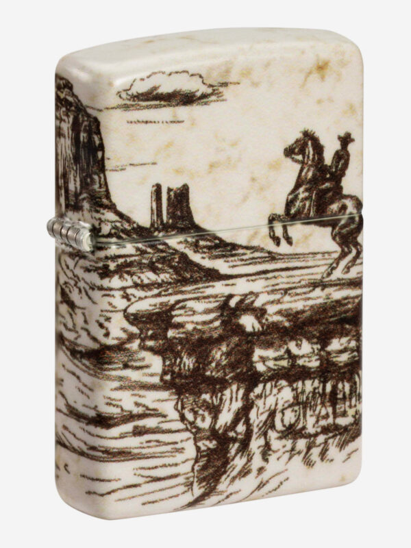 Зажигалка бензиновая ZIPPO 48518 Wild West Scene, Белый