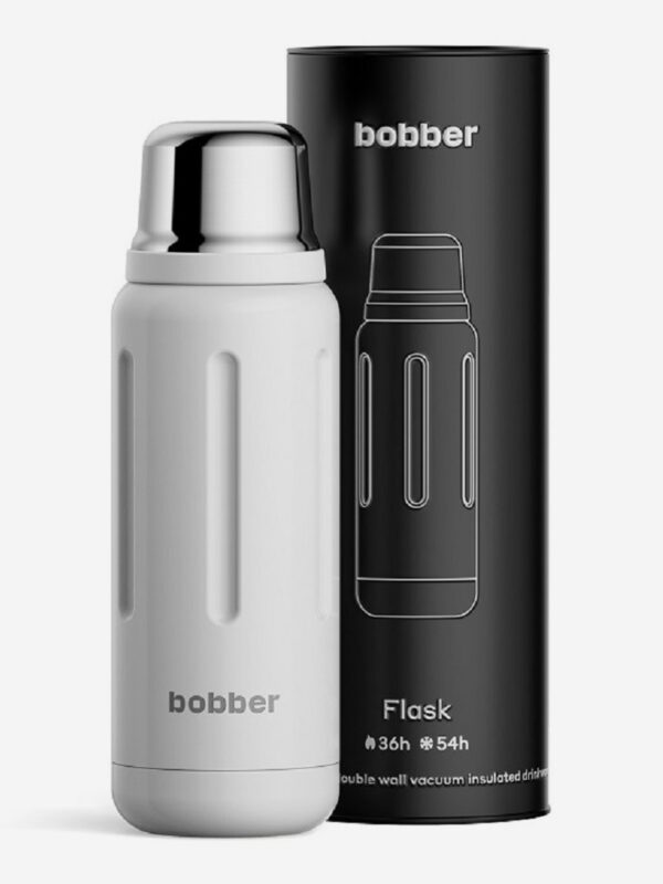 Термос вакуумный для напитков BOBBER Flask 770 мл, тепло до 36 часов, белый, Белый