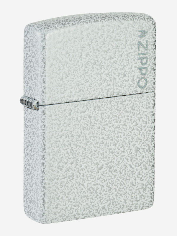 Зажигалка бензиновая ZIPPO 46020ZL Classic Logo Glacier, Белый