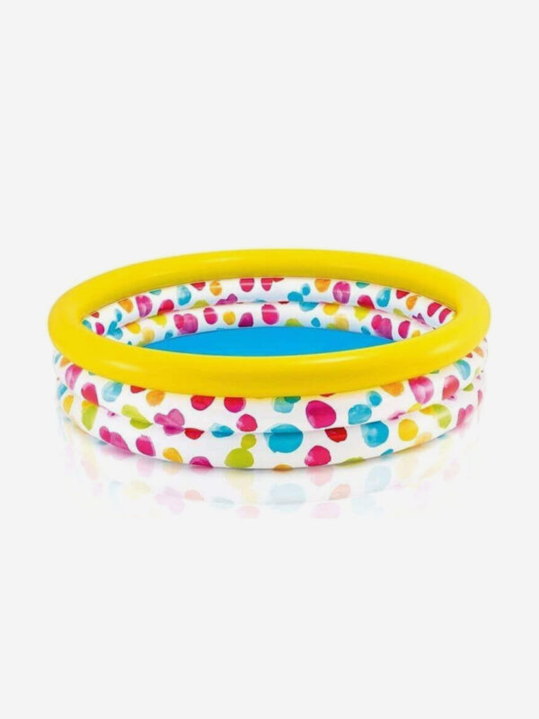 Надувной бассейн для детей Intex 58449NP "Cool Dots Pool" 168х38см, 3+, Желтый