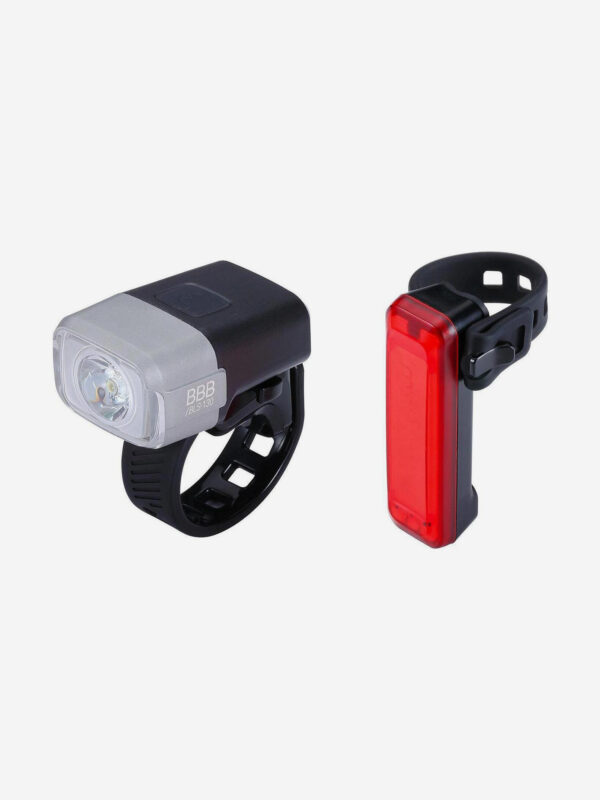 Фонари (комплект) BBB lightset NanoStrike 400 Black, Черный