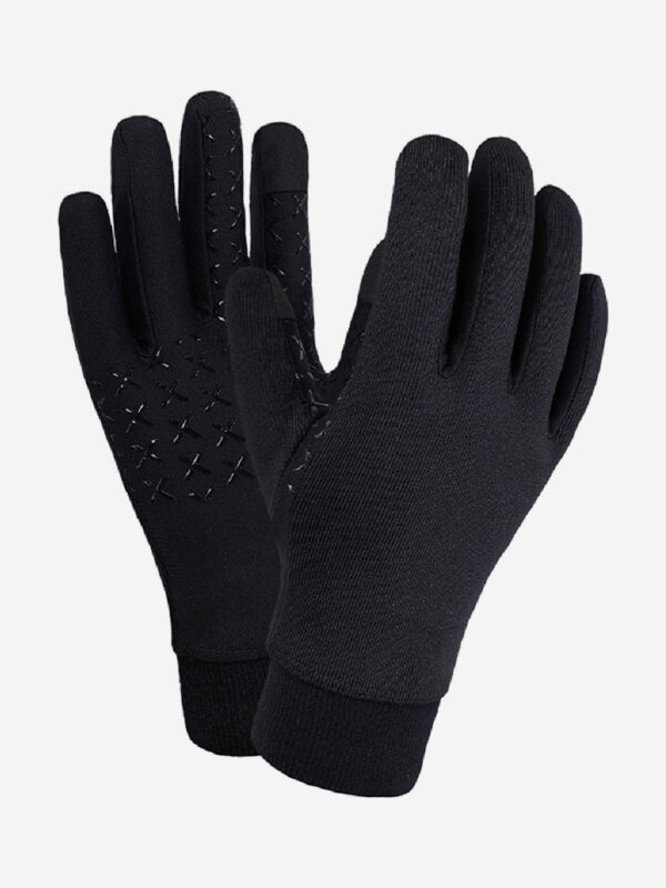 Водонепроницаемые мужские перчатки DexShell Dexfuze StretchFi 2.0 Gloves мембранные для охоты, рыбалки, туризма, Черный