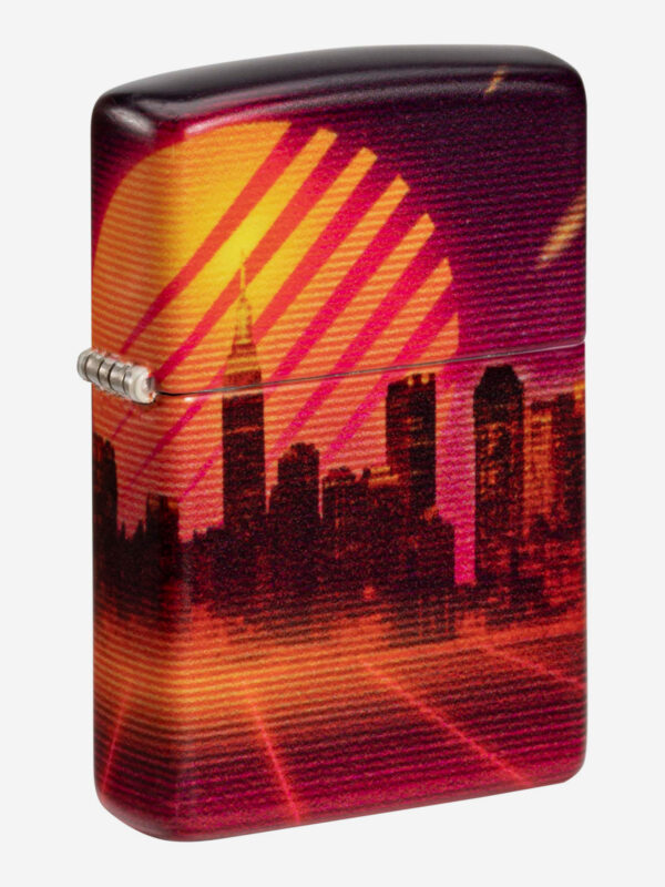 Зажигалка бензиновая ZIPPO 48505 Cyber City, Оранжевый