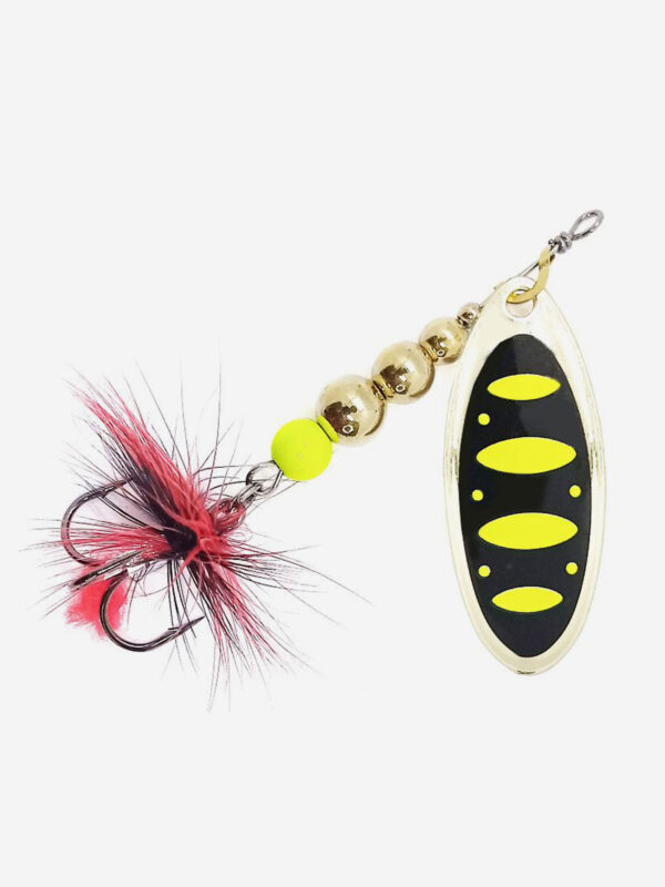 Блесна вращающаяся для рыбалки Mottomo Breeze Blade #2 8g Gold 13 для спиннинга. Вертушка на голавля, жереха, щуку, Мультицвет