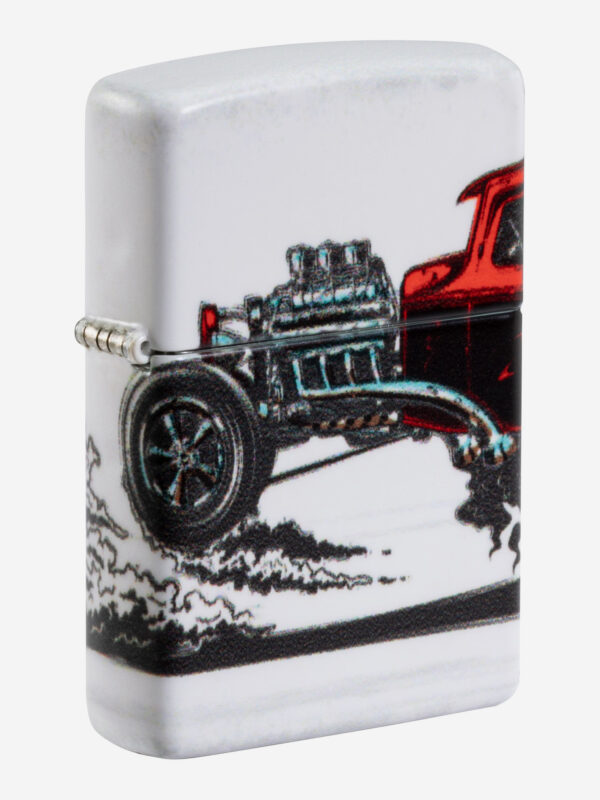 Зажигалка бензиновая ZIPPO 48660 Hot Rod, Белый