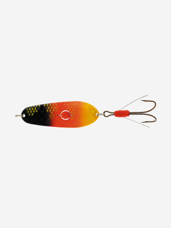Блесна колеблющаяся Kuusamo Rasanen 70/20 незацепляйка с камнем, G/BL/FR/FYe-C, Коричневый
