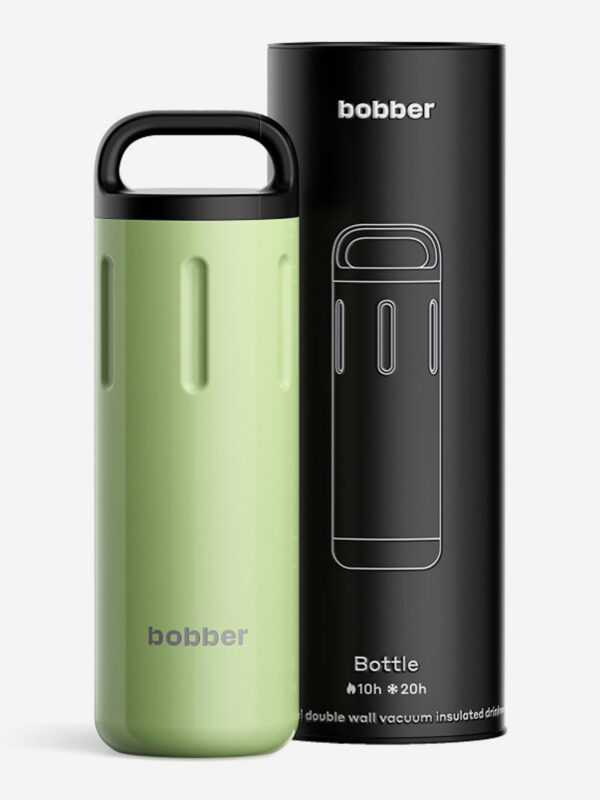 Термокружка BOBBER Bottle с ручкой 770 мл, тепло до 10 часов, мятный, Зеленый