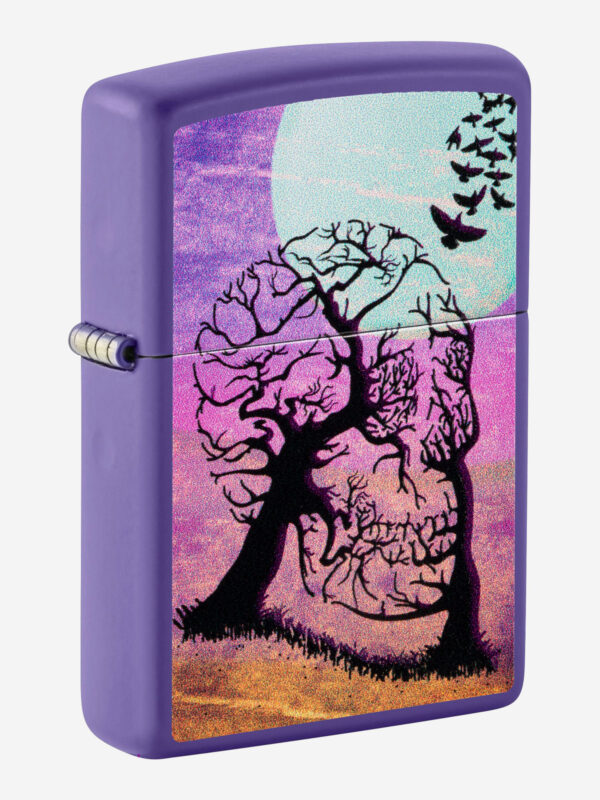 Зажигалка бензиновая ZIPPO 48638 Skull Tree, Фиолетовый