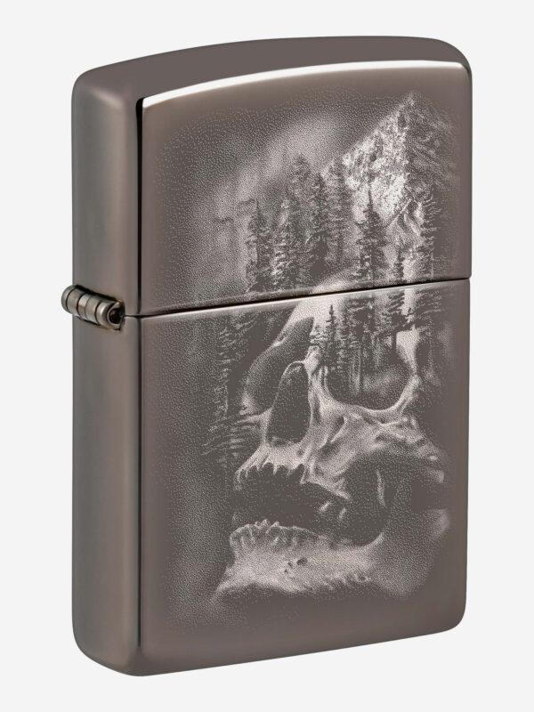Зажигалка бензиновая ZIPPO 49141 Skull Mountain, Черный