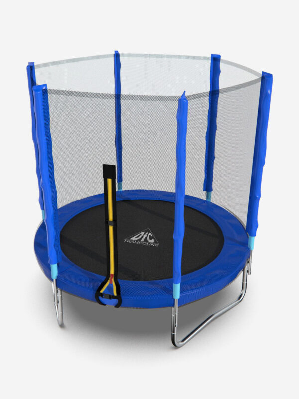 Батут DFC Trampoline Fitness с сеткой 6ft, Синий