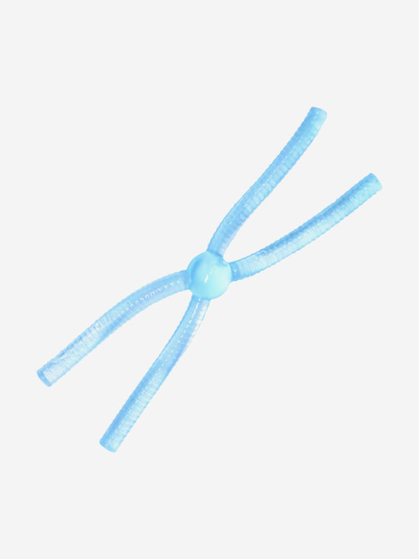 Силикон TROUT LURE (SANSAN) в банке, DOSHIK-X 80, СЫР,COL. 109 (Clear Blue/Blue Glow), (12шт), Синий