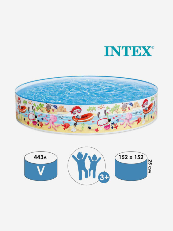 Детский бассейн Intex Beach Days 56451 Snapset 152*25 см, Мультицвет
