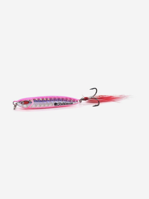 Блесна колеблющаяся для рыбалки Mottomo Metal Blade 16.5g 10. Пилькер колебалка на жереха, щуку, окуня, голавля, форель, судака, сома, Розовый