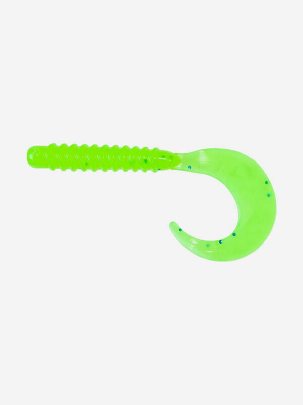 Силиконовая приманка Твистер SANSAN TWISTER POPUGAY 76 (Col. 08 Chartreuse), Зеленый