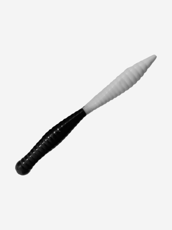 Силикон TROUT LURE (SANSAN) в банке, BEAVER 77, СЫР,COL. 13 (White-Black), (10шт), Мультицвет